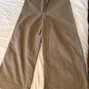 Madewell women’s Emmett wide leg crop Chinos